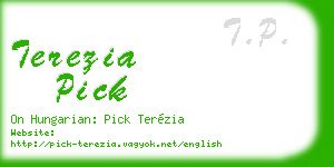 terezia pick business card